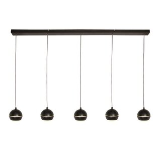 Hanglamp Bilia 5-lichts zwart