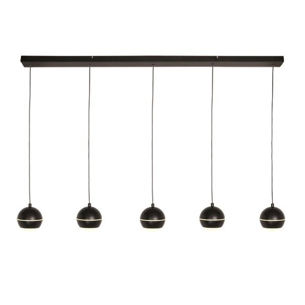 Freelight Modern Design hanglamp Bilia 5-lichts zwart