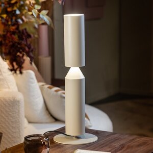 ETH Moderne Design tafellamp pencil 2-lichts zandkleur