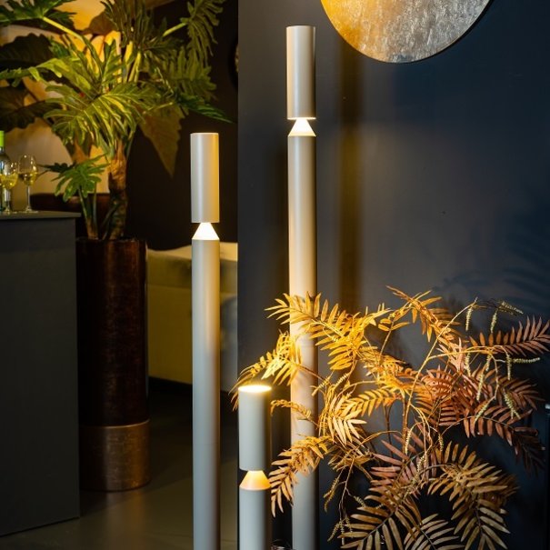 ETH Moderne Design vloerlamp pencil 2-lichts zandkleur