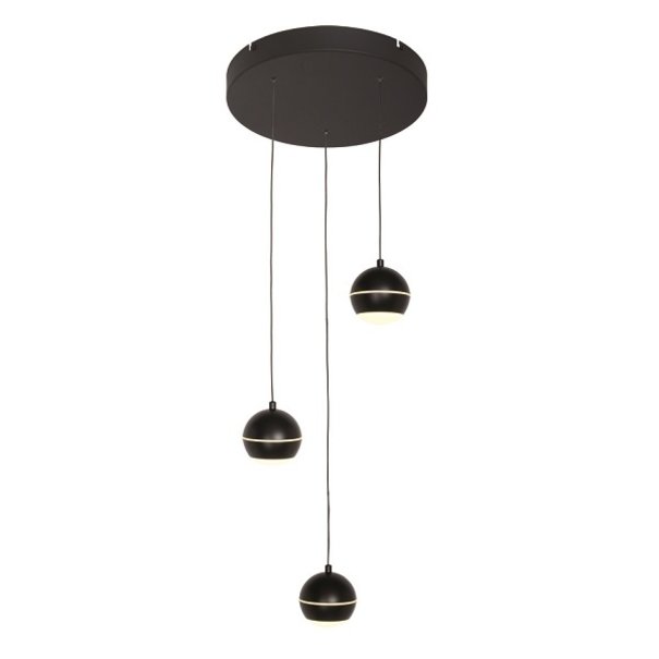Freelight Moderne Design hanglamp Bilia 3-lichts zwart