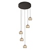 Freelight Moderne Design hanglamp Bilia 5-lichts goud