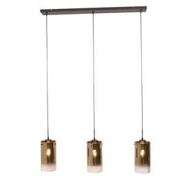 Hanglamp Ventotto 3-lichts goud glas