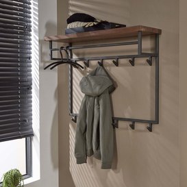 Kapstok Daytona 12 haken met hoedenplank