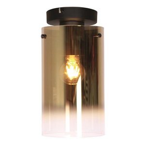 Freelight Moderne Design plafondlamp Ventotto zwart met goud glas