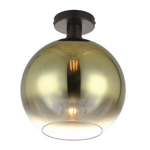 Freelight Moderne Design plafondlamp Gradiente Ø30 cm zwart met goud glas