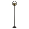 Freelight Moderne Design vloerlamp Aureol 1-lichts zwart met goud glas