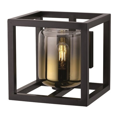 Moderne wandlamp Dentro zwart met goud glas