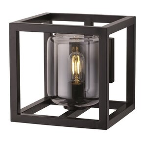 Freelight Moderne wandlamp Dentro zwart met smoke glas
