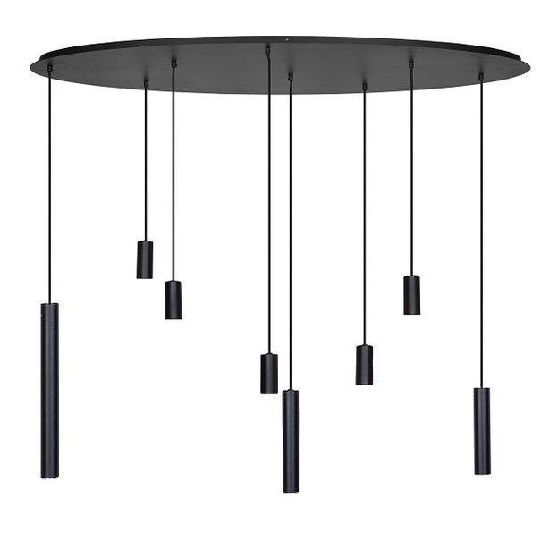 Ztahl Design - Moderne - Hanglamp - 8 Lichts - Zwart - Ovaal - Riva