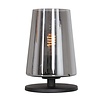 Anne Lighting Moderne tafellamp Ancilla 1-lichts zwart met smoke glas