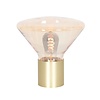 Anne Lighting Landelijke tafellamp Ambiance 1-lichts goud met amber glas
