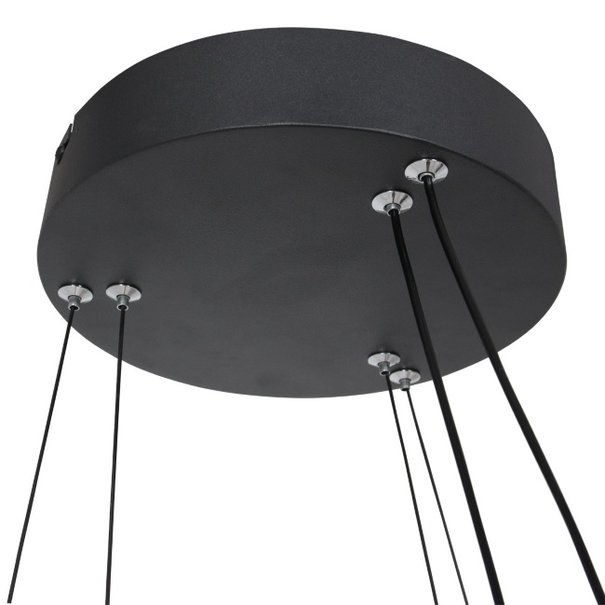 Steinhauer Design - Moderne - Hanglamp - Geïntegreerd led - Zwart - Ringlux Double