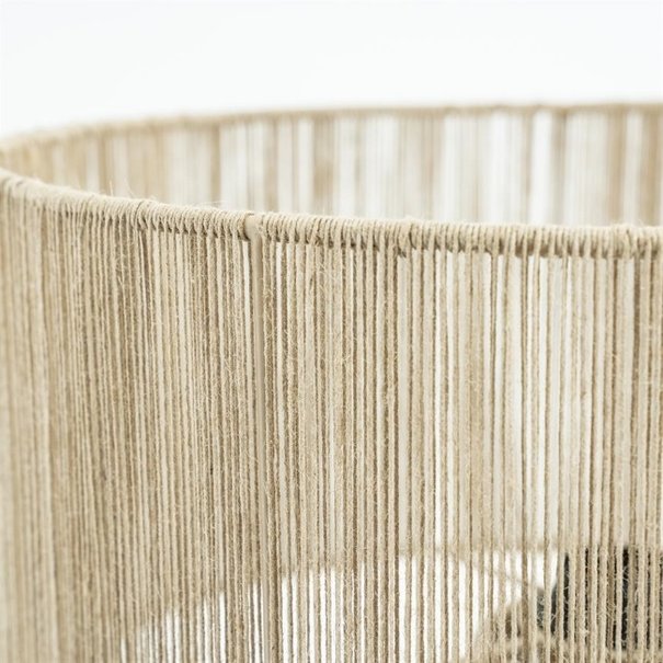 By-Boo Landelijke Oosterse tafellamp Oshu 1-lichts Jute