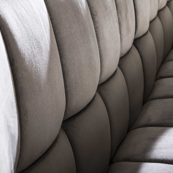 BelaLuz Moderne eetkamerbank Turn 180 cm antriciet velvet velour