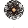 GOOD & MOJO Landelijke Stoere wandlamp Zanzibar Ø40 cm zwart