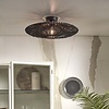GOOD & MOJO Landelijke Stoere plafondlamp Zanzibar Ø55 cm zwart