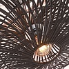 GOOD & MOJO Landelijke Stoere plafondlamp Zanzibar Ø55 cm zwart