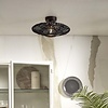 GOOD & MOJO Landelijke Stoere plafondlamp Zanzibar Ø40 cm zwart