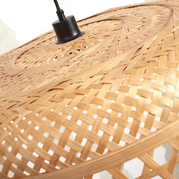 GOOD & MOJO Landelijke Ibiza Stijl hanglamp Ubud 2-lichts naturel