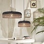 Landelijke - Ibiza Stijl - Hanglamp - Naturel - Zwart - 2 Lichts - Ubud