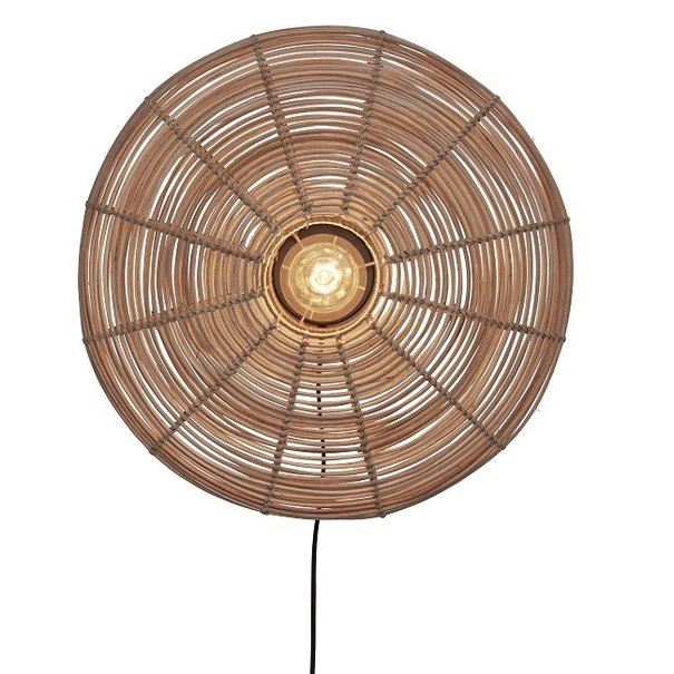 GOOD&MOJO Landelijke - Ibiza Style - Wandlamp - Naturel - 55 cm - Tanami