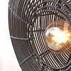 GOOD & MOJO Landelijke Stoere wandlamp Tanami Ø55 cm zwart