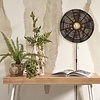 GOOD & MOJO Landelijke Stoere tafellamp Tanami Ø40 cm zwart