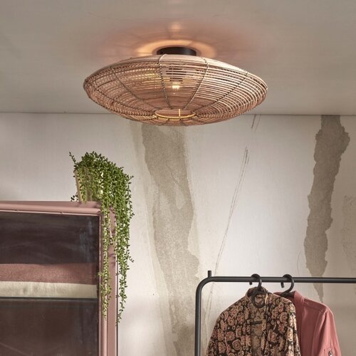 Landelijke Ibiza Style plafondlamp Tanami Ø55 cm naturel