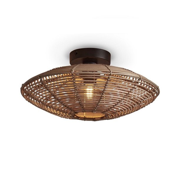 GOOD&MOJO Landelijke - Ibiza Style - Plafondlamp - Naturel - 40 cm - Tanami