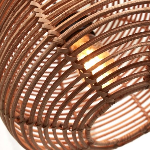 GOOD & MOJO Landelijke Ibiza Style plafondlamp Tanami Ø25 cm naturel