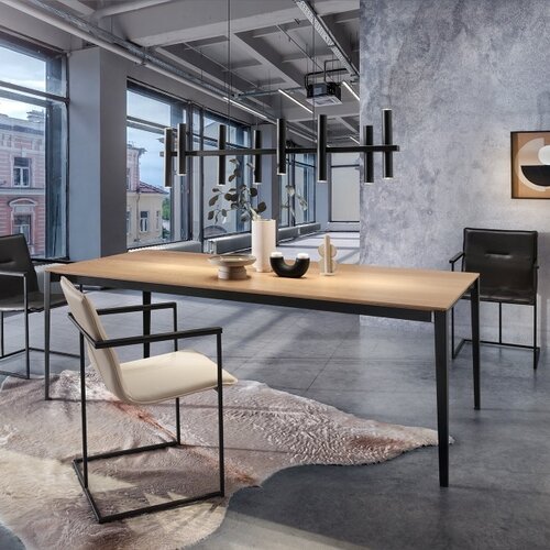 Moderne hanglamp Stelvio 10-lichts met 8 buizen zwart