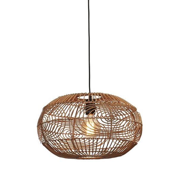 GOOD&MOJO Landelijk - Retro - Hanglamp - 48 cm - Naturel - Madeira