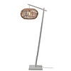 GOOD & MOJO Landelijk Stoere vloerlamp Madeira bamboe wit