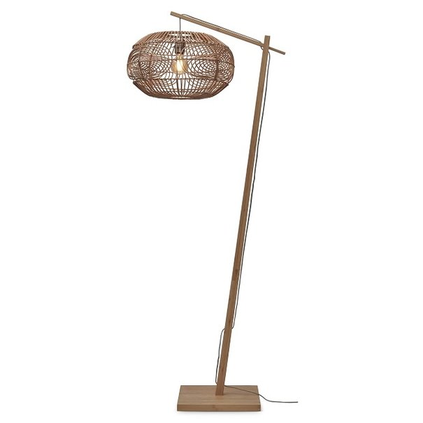 GOOD & MOJO Landelijk Stoere vloerlamp Madeira bamboe