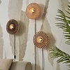 GOOD & MOJO Landelijke Stoere wandlamp Kalimantan Ø30 cm naturel