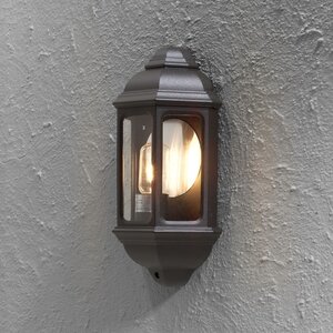 Konstsmide Klassieke buiten wandlamp Cagliari zwart 1-lichts