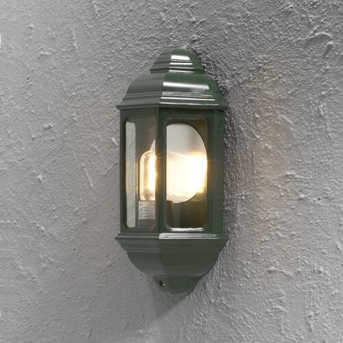 Klassieke buiten wandlamp Cagliari groen 1-lichts