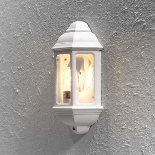 Klassieke buiten wandlamp Cagliari wit 1-lichts