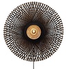 GOOD & MOJO Landelijke Stoere wandlamp Kalimantan Ø87 cm zwart naturel