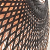 GOOD & MOJO Landelijke Stoere wandlamp Kalimantan Ø60 cm zwart naturel