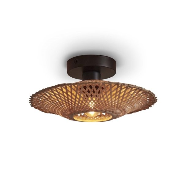 GOOD & MOJO Landelijke Ibiza Style plafondlamp Kalimantan Ø30 cm naturel