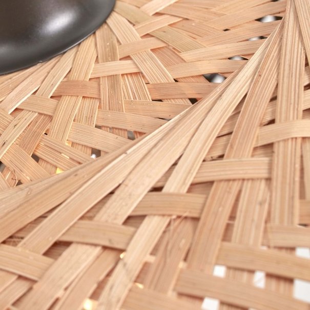 GOOD & MOJO Landelijke Ibiza Style plafondlamp Kalimantan Ø30 cm naturel