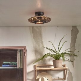 Plafondlamp Kalimantan Ø30 cm zwart