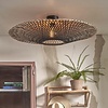 GOOD & MOJO Landelijke Stoere plafondlamp Kalimantan Ø87 cm zwart naturel
