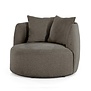 Moderne – Design - Fauteuil - Bruin - Boucle - Louis