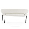 Eleonora Moderne Landelijke eetkamerbank Luka 160 cm polyester beige