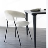 Eleonora Moderne eetkamerstoel Luka polyester beige