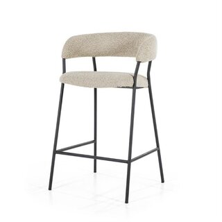 Barstoel Luka taupe polyester