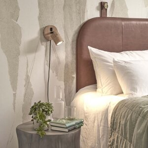 GOOD & MOJO Landelijke Retro wandlamp Java 1-lichts zwart